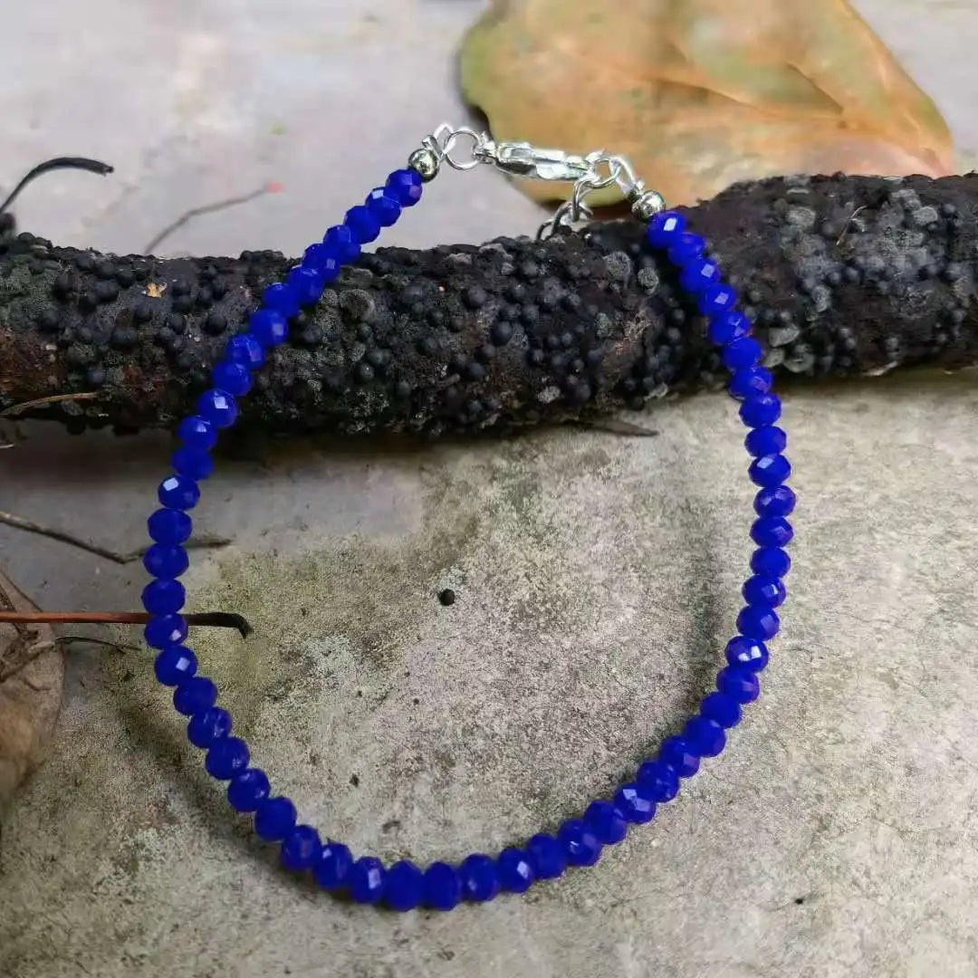 Pulsera de capas con cuentas de ópalo, piedra natal de octubre, labradorita, latón labradorita, destellos azules