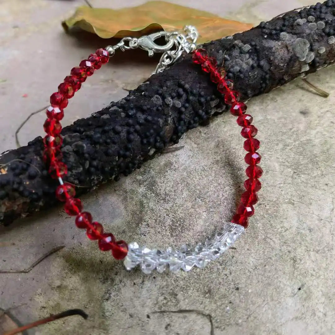 Pulsera de capas con cuentas de ópalo, piedra natal de octubre, labradorita, latón labradorita, destellos azules